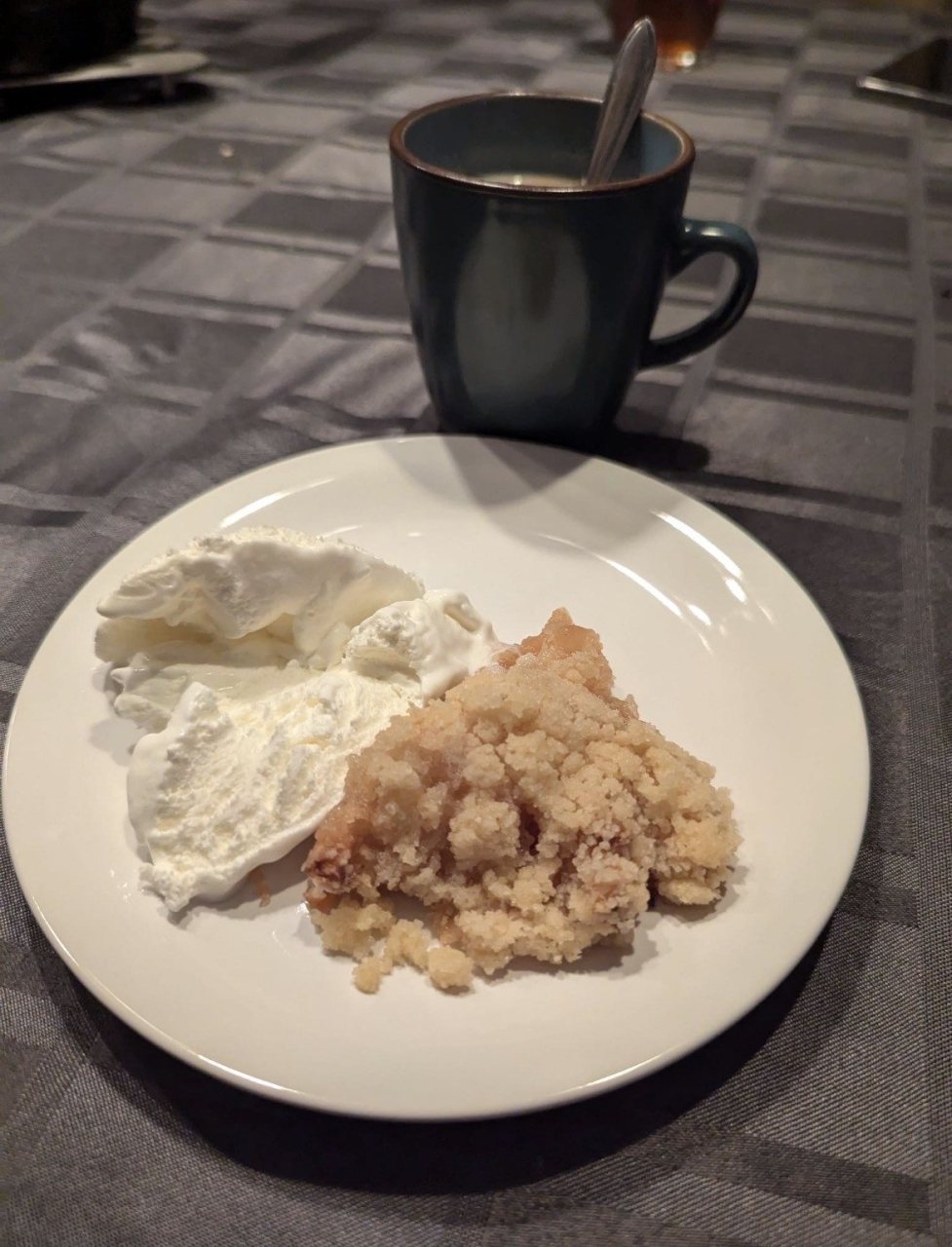 Appelcrumble van de BBQ